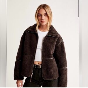 Abercrombie & Fitch Brown teddy Jacket